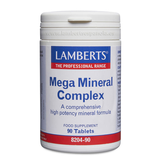 Mega Mineral Complex Aminoquelado 90 Comprimidos Lamberts