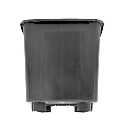 Maceta Cuadrada Negra Elevada 24,5 X 25,2 X 24,5 Cm (10 L)  – Drenaje Y Aireación Óptimos