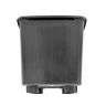 Maceta Cuadrada Negra Elevada 24,5 X 25,2 X 24,5 Cm (10 L)  – Drenaje Y Aireación Óptimos