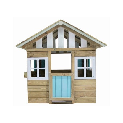 Casita De Madera Masgames Lollipop Azul Sin Suelo De Madera._2