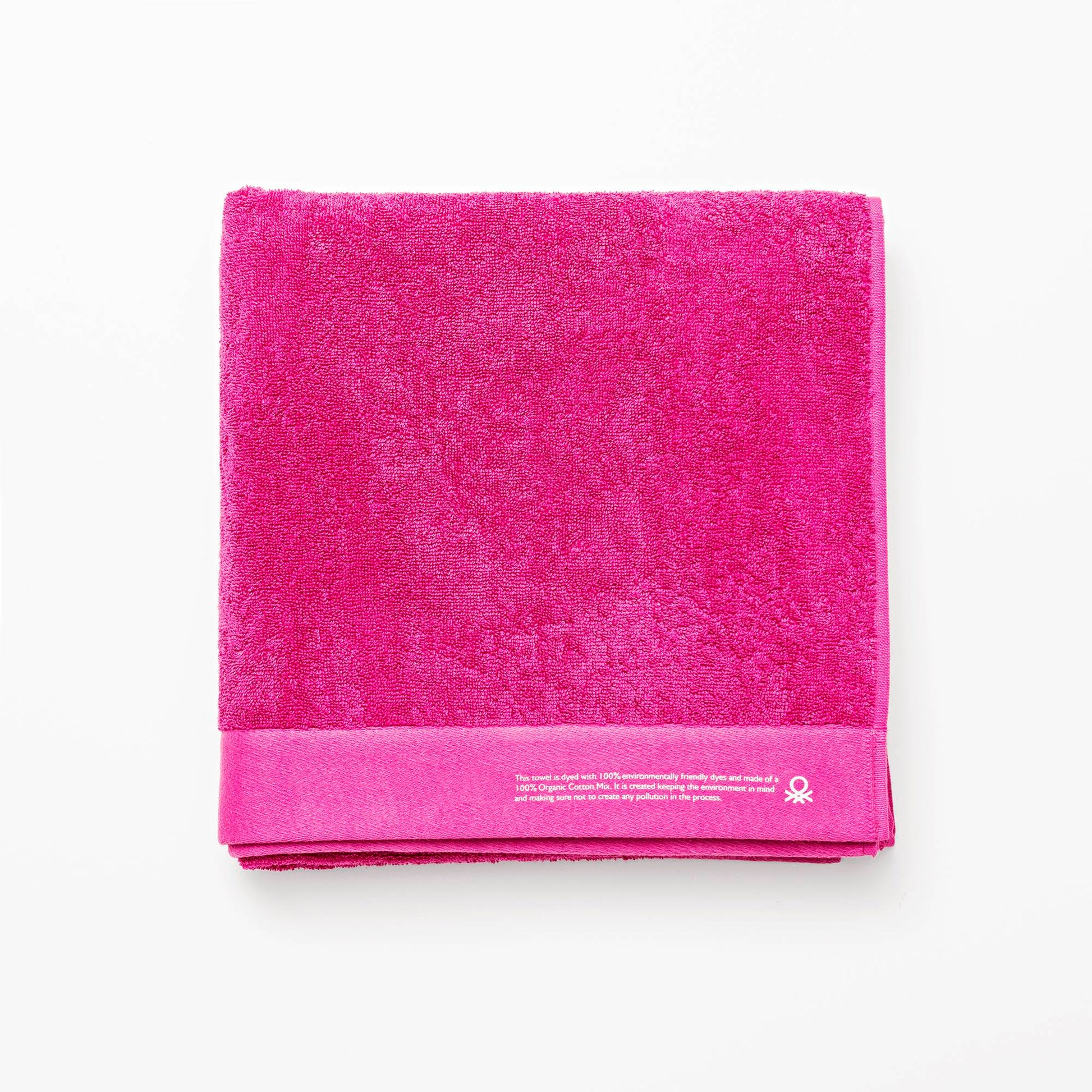 Toalla 90x150 Algodón Orgánico 450gsm Fucsia Benetton_0