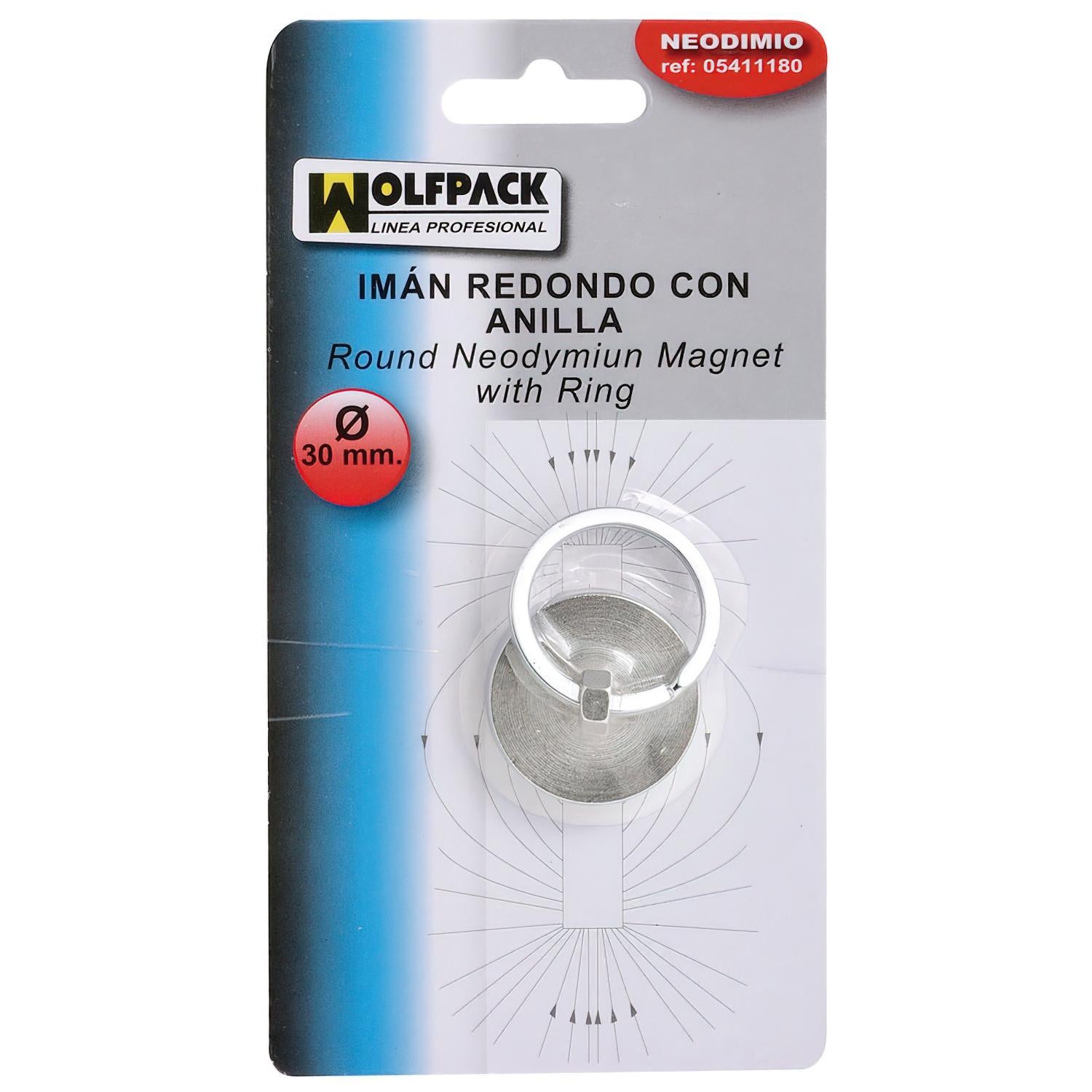 Iman Wolfpack Neodimio Redondo 3 Cm.ø  Con Anilla_1