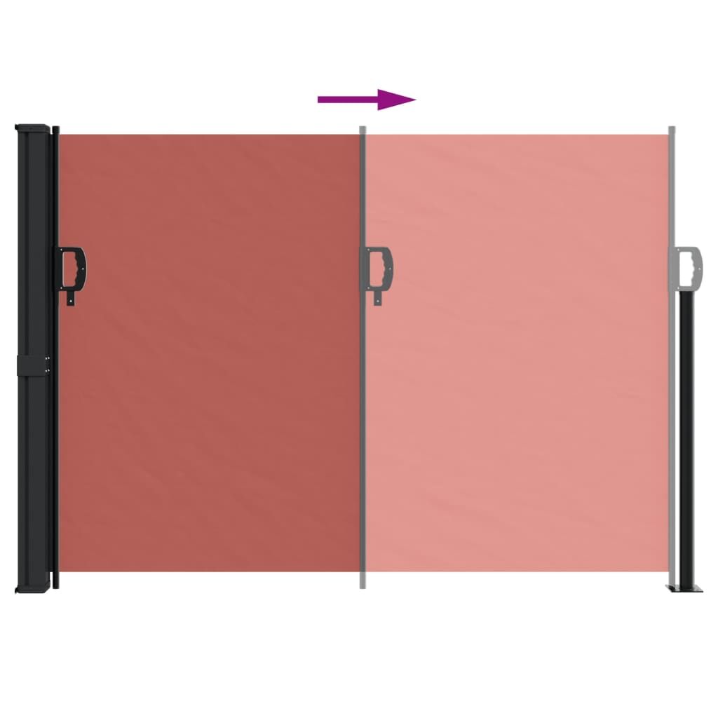 Vidaxl Toldo Lateral Retráctil Terracota 140x600 Cm_4