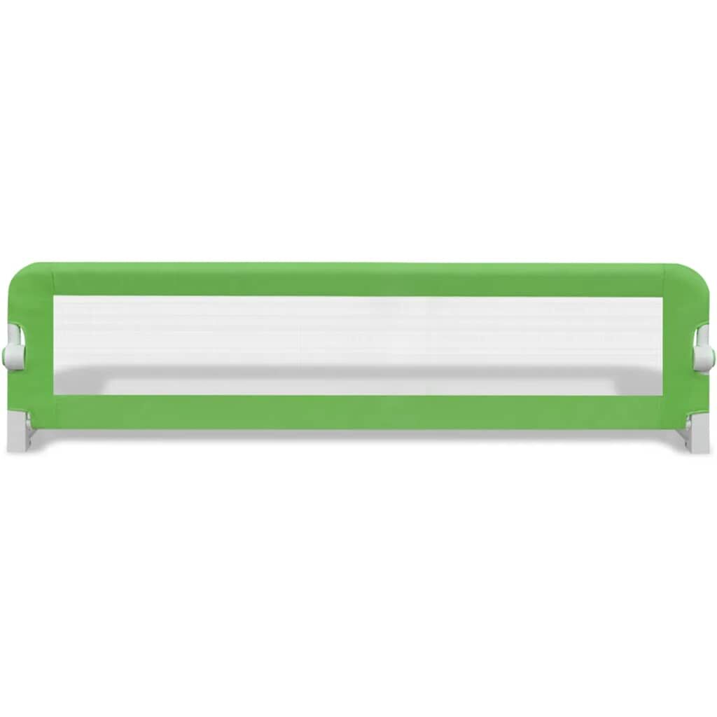 Vidaxl Barandilla De Seguridad Cama De Niño 2 Uds Verde 150x42 Cm_3