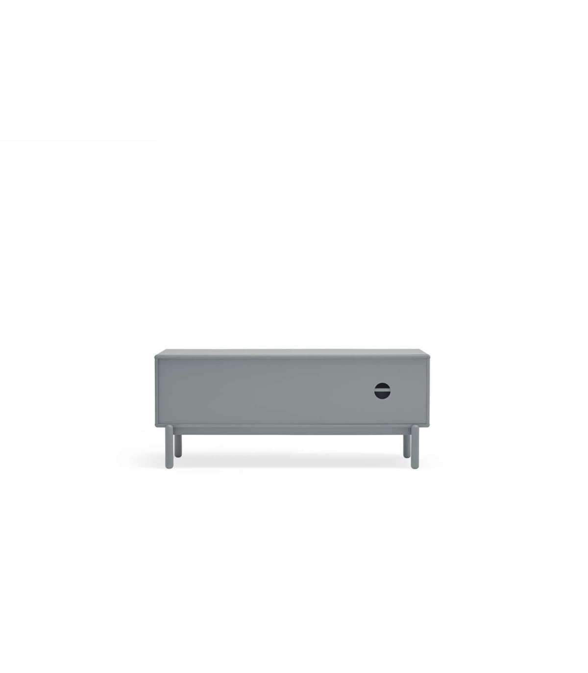 Mueble Para Televisión Modelo Corvo 1 Puerta 2 Cajones Acabado Gris Perla, 140cm(ancho)_3