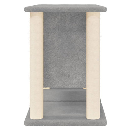 Vidaxl Rascador Para Gatos Con Postes De Sisal Gris Claro 190 Cm_3