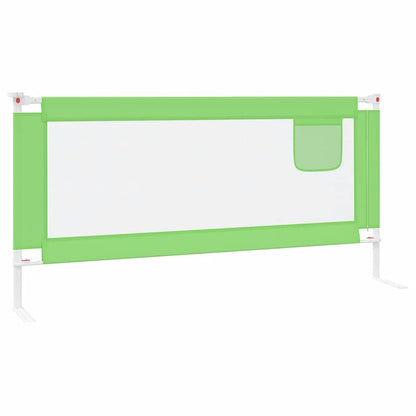 Vidaxl Barandilla De Seguridad Cama De Niño Verde Tela 190x25 Cm_4