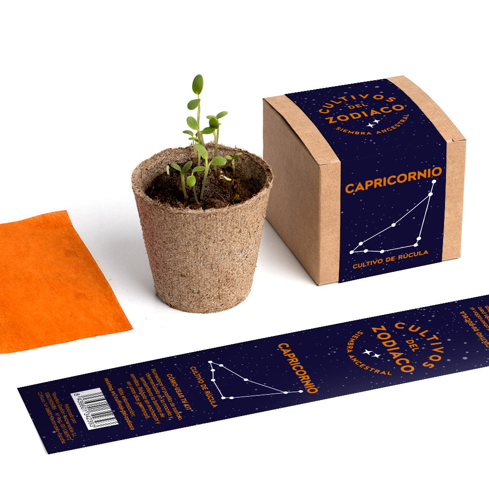 Cultivos Del Zodiaco – Capricornio | Kit De Cultivo Con Semillas De Rúcula_4