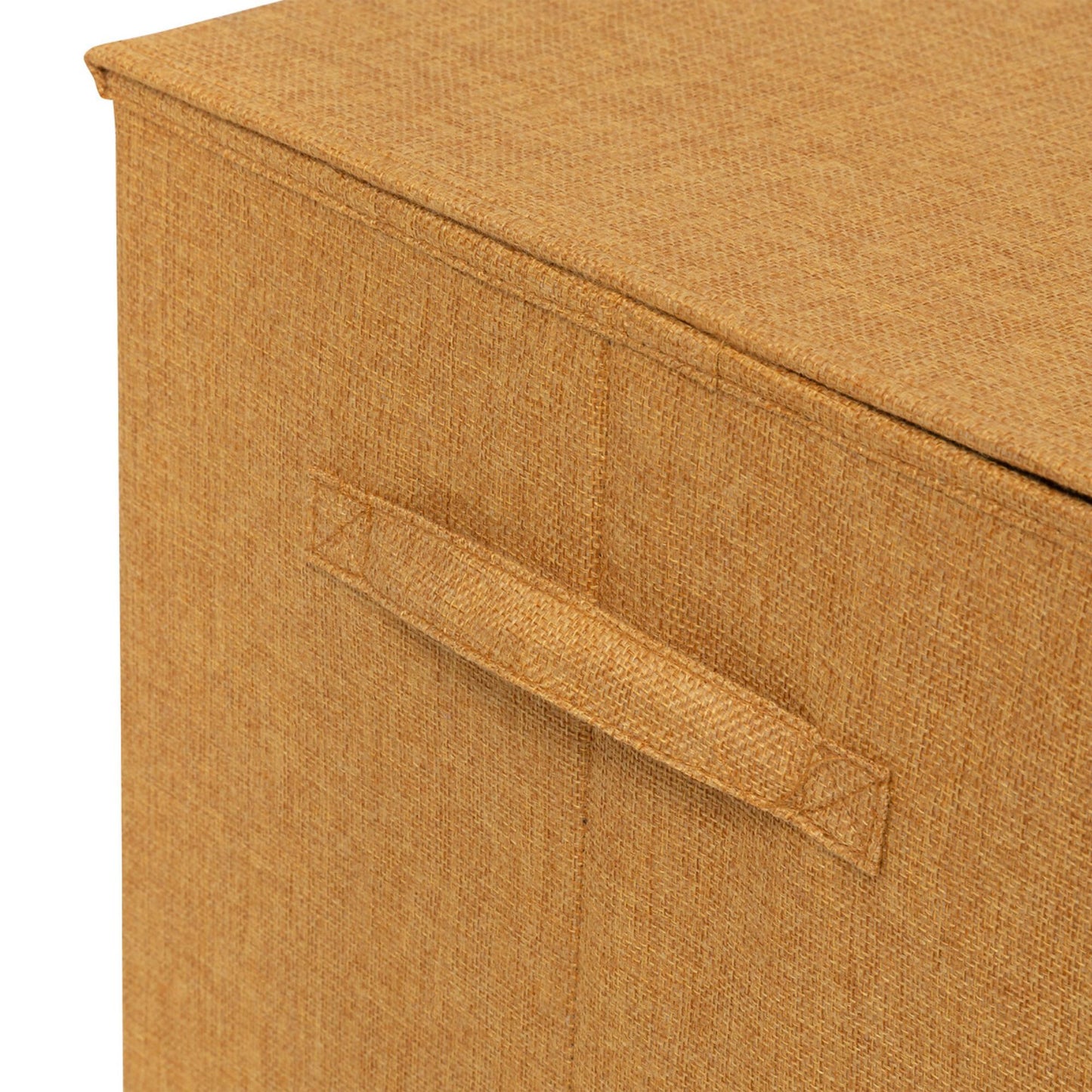 Cesta De Ropa Colors 74l Mdf Y Poliéster Mostaza_2