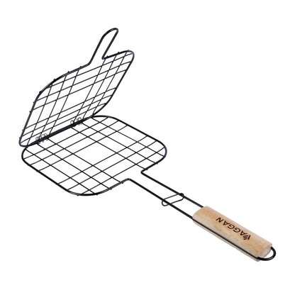 Well Home - Parrilla Grill Mango Madera Y Antiadherente 21x21cm