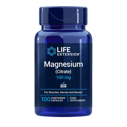 Magnesium (Citrate) 100 mg, Life Extension 100 cápsulas