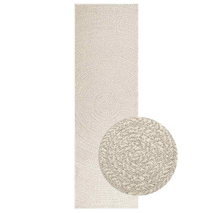 Vidaxl Alfombra Zizur Apariencia Yute Interior Exterior Crema 80x250cm_0