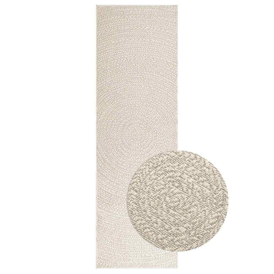 Vidaxl Alfombra Zizur Apariencia Yute Interior Exterior Crema 80x250cm_0