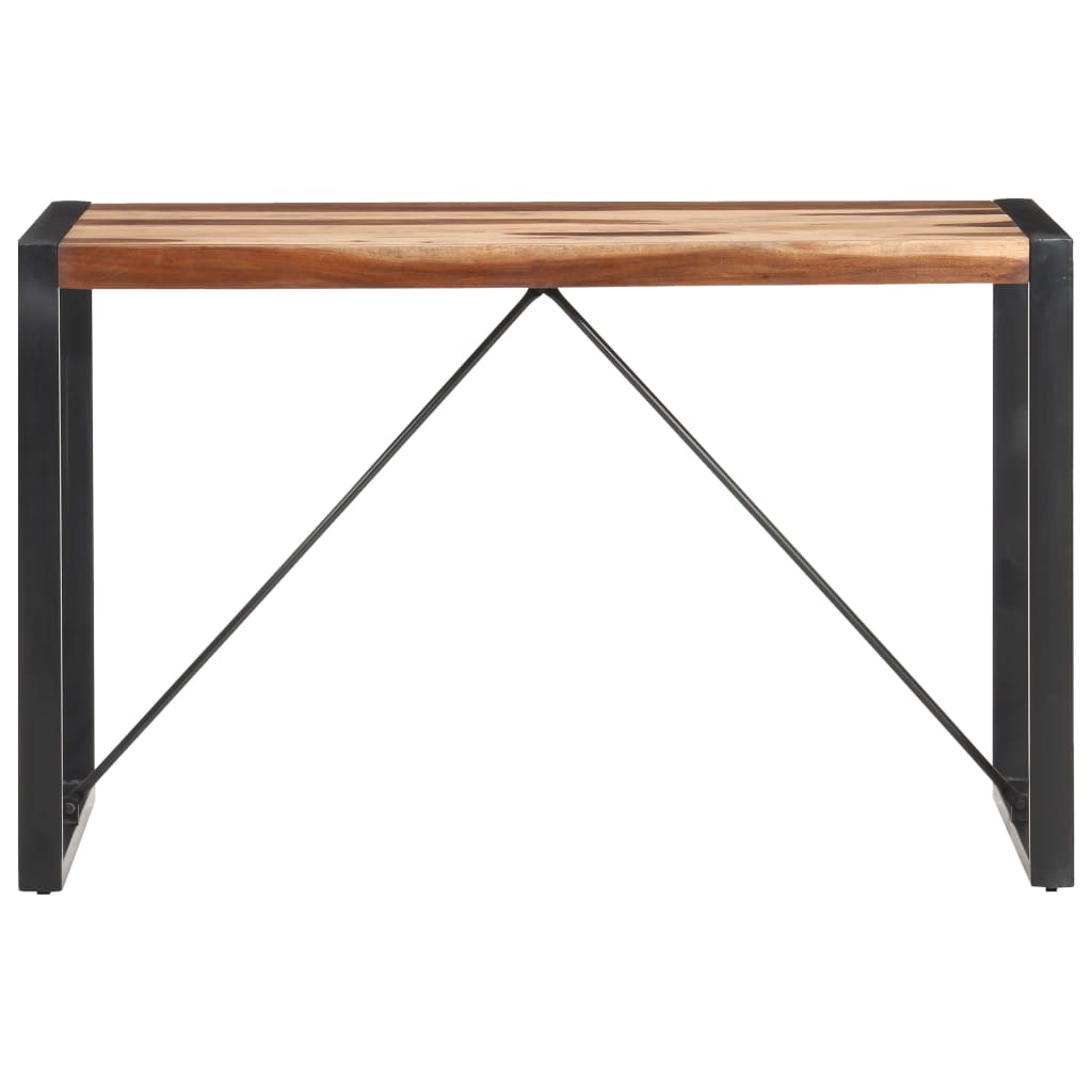 Mesa De Comedor De Madera Maciza 120x60x75 Cm_0