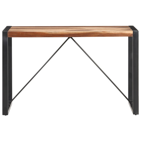 Mesa De Comedor De Madera Maciza 120x60x75 Cm_0