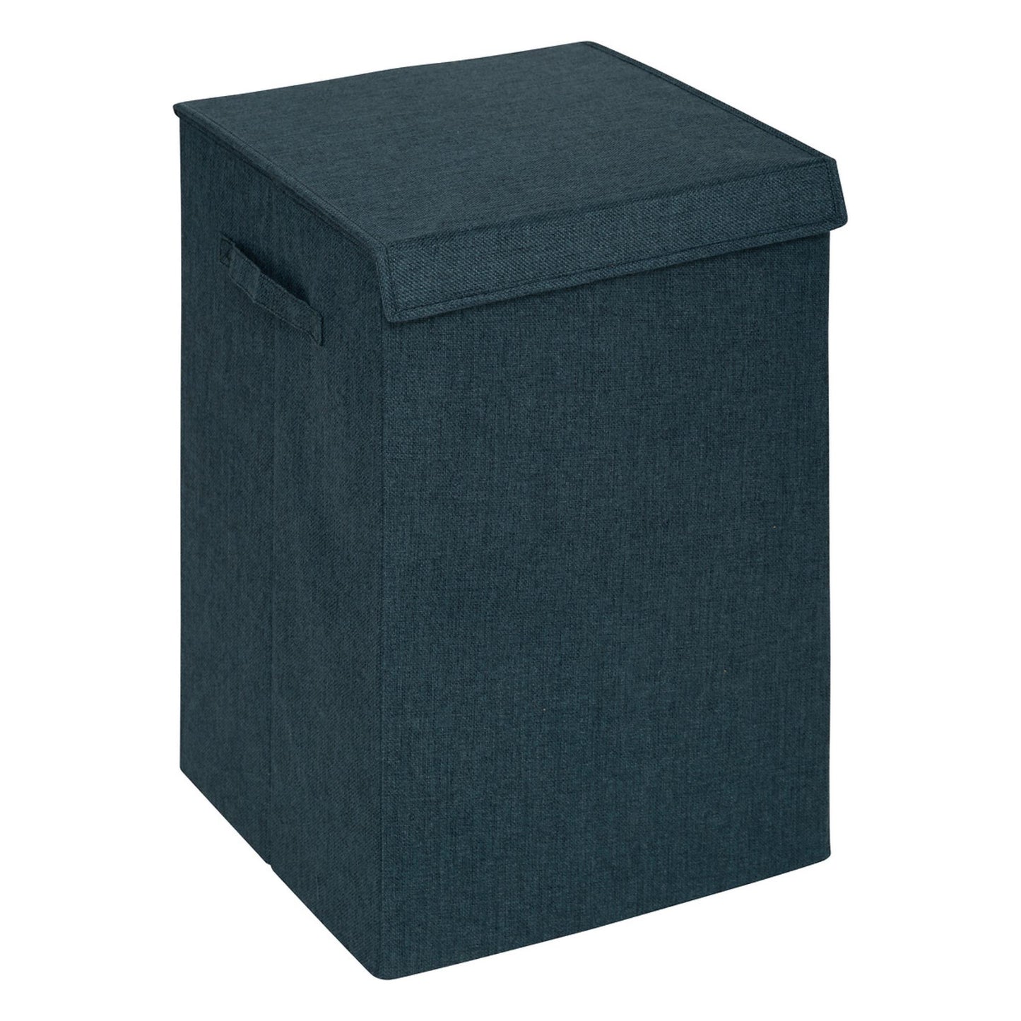Cesta De Ropa Colors 74l Mdf Y Poliéster Azul Petróleo_0
