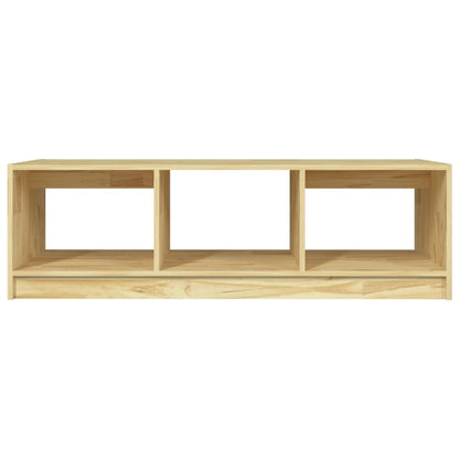 Mesa De Centro De Madera Maciza De Pino 110x50x34 Cm_3