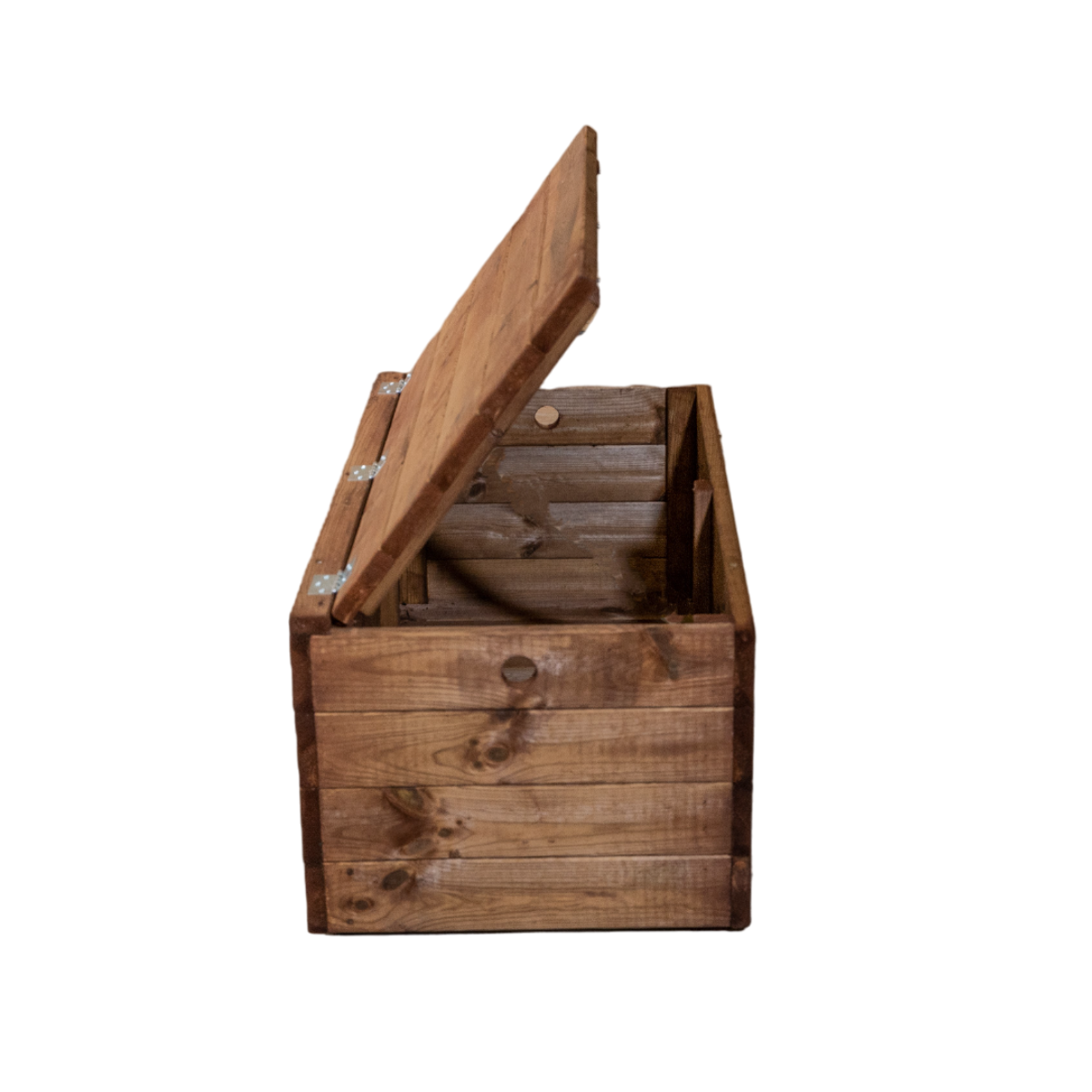 Baúl De Madera Sirana Tratada Marrón Vidahuerto 100x50x40 Cm._2