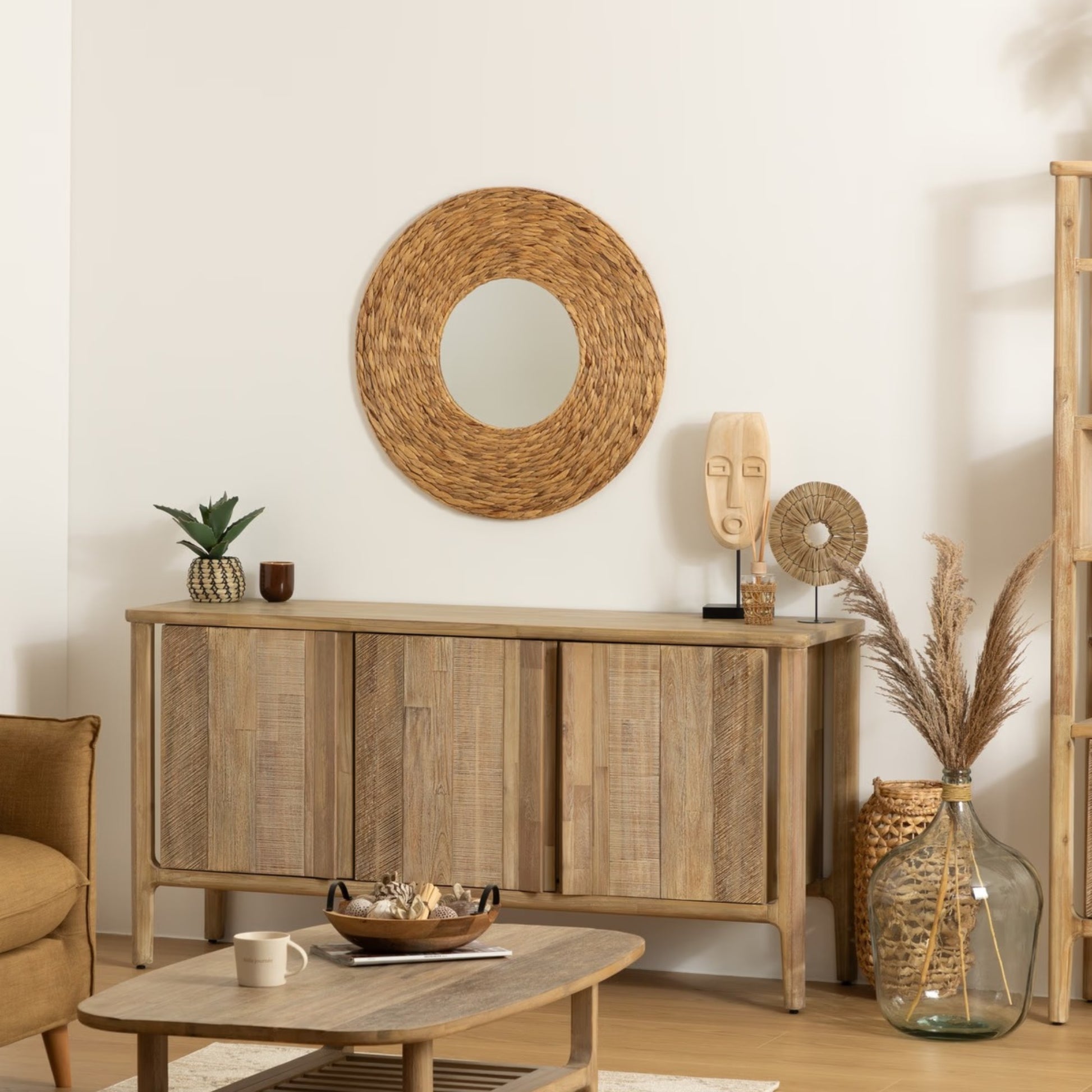 Espejo Lorena En Jacinto Ø75x2,5