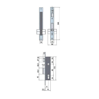 Cerradura Lince 5530-20    Frente Inoxidable_1