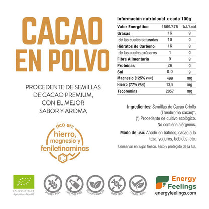 CACAO ECO polvo: (500 g) XL Pack