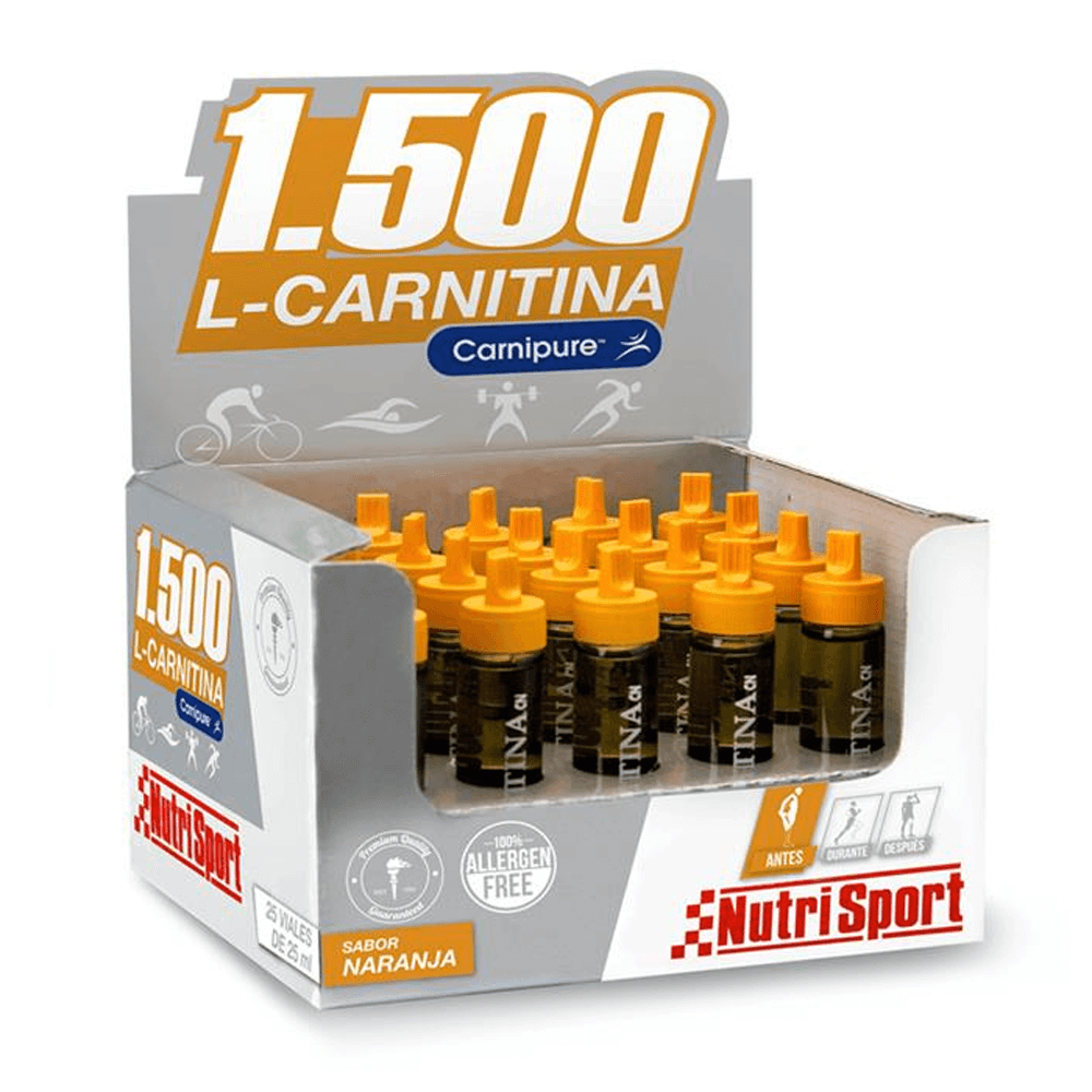 L-carnitina 1500 Carnipure® - 20 Viales - Naranja - L-carnitina - Nutrisport_0