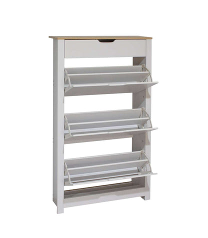 Armario Zapatero 3 Trampones 1 Cajón Acabado Blanco 78cm(ancho) 140cm(altura) 24cm(fondo)_5