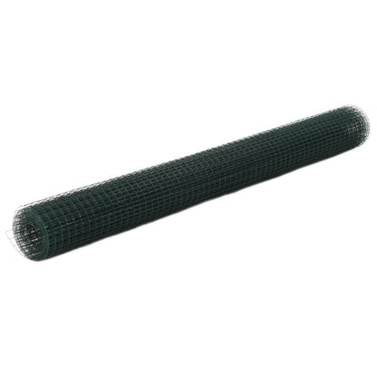 Alambrada De Gallinero Acero Recubrimiento Pvc Verde 25x1,5 M / Vetonek_0