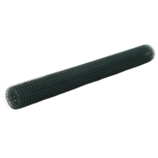 Alambrada De Gallinero Acero Recubrimiento Pvc Verde 25x1,5 M / Vetonek_0