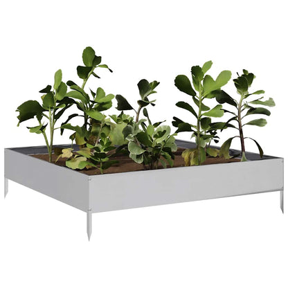 Jardinera De Acero Galvanizado 100x100x26 Cm_2