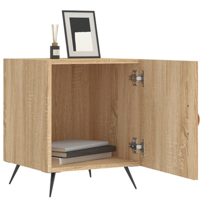 Mesitas Noche 2 Uds Madera Ingeniería Roble Sonoma 40x40x50 Cm_1