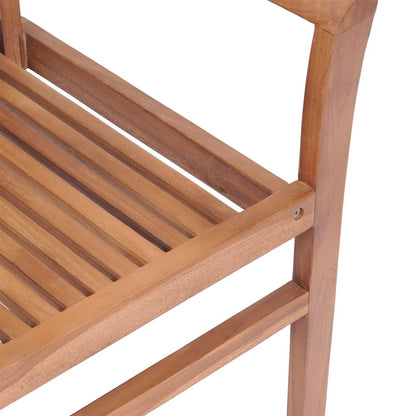 Vidaxl Sillas De Comedor 6 Uds Madera Teca Con Cojines Verde Brillante_4