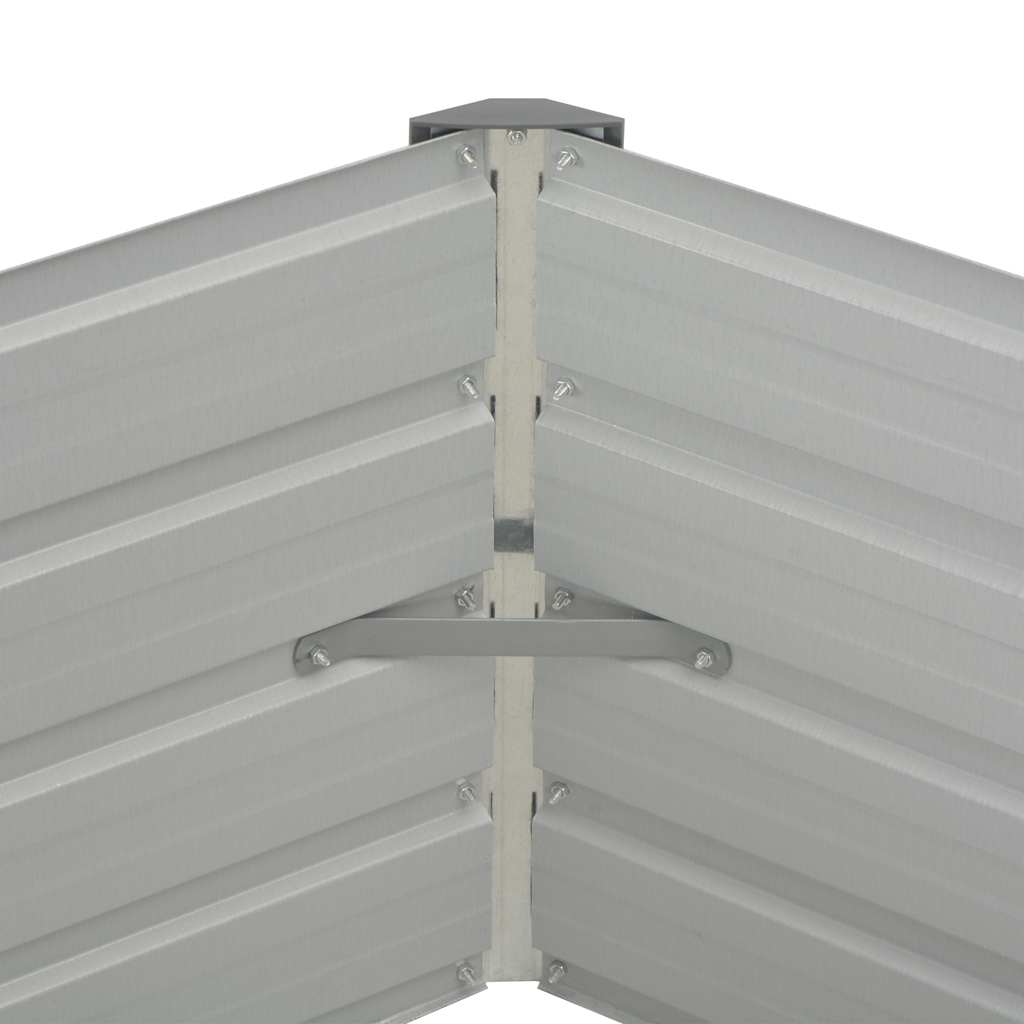 Mesa De Cultivo De Acero Galvanizado Marrón 129x129x45 Cm_4