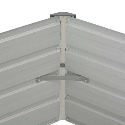 Mesa De Cultivo De Acero Galvanizado Marrón 129x129x45 Cm_4