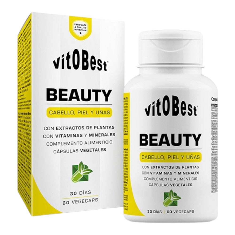 Beauty - 60 Cápsulas Vegetales - Cuidado Del Cabello - Vitobest_0