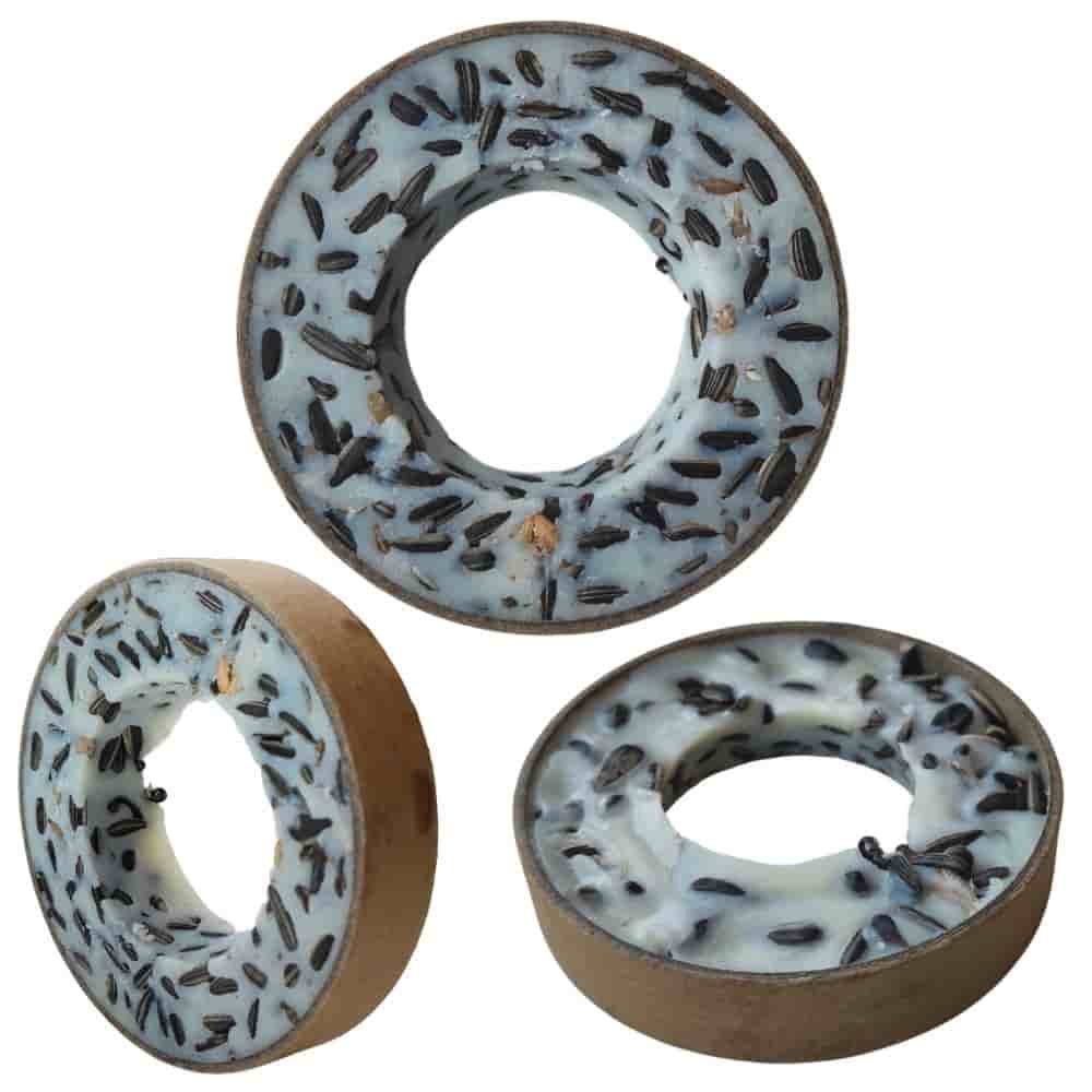 Comida Para Pajaros Silvestres, Aros De Comida, 3 Piezas