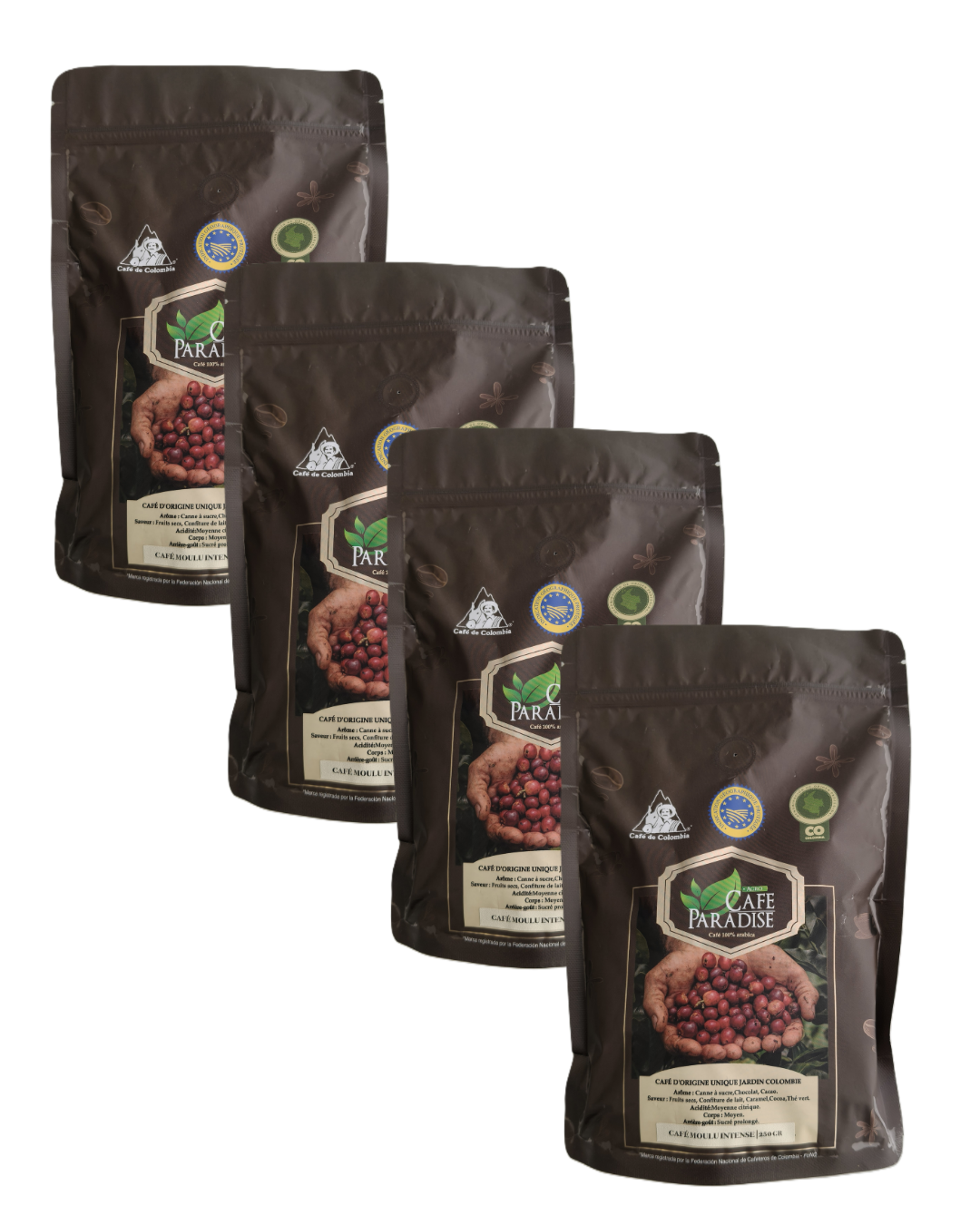 Pack Súper Ahorro – Molido 1kg – Café Especial Colombia -origen Único - 100% Arábica 1kg (4x250g)_0