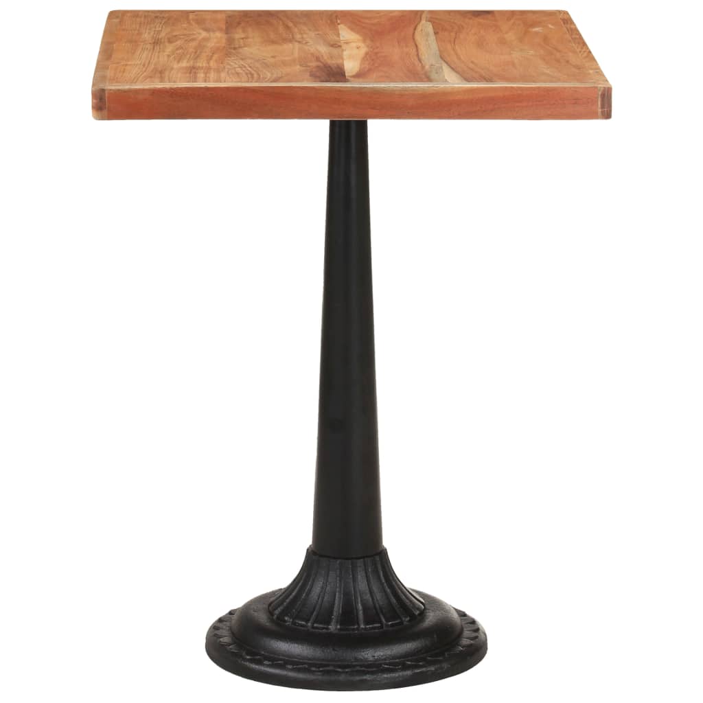 Mesa De Bistró Madera Maciza De Acacia 60x60x76 Cm_1