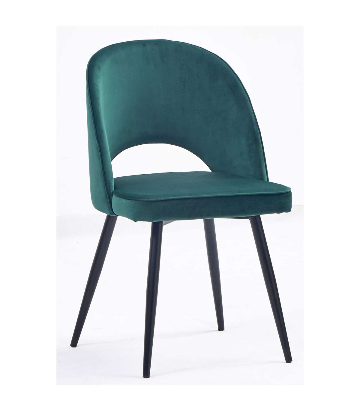 Pack De 2 Sillas Teruel Tela Velvet En Verde. 89 Cm (alto) 48 Cm (ancho) 48 Cm (fondo)_0