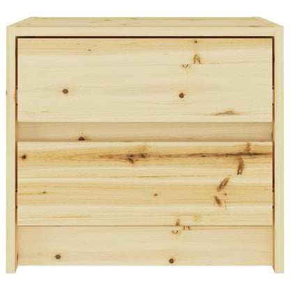 Mesitas De Noche 2 Uds Madera Maciza De Abeto 40x30,5x35,5 Cm_3