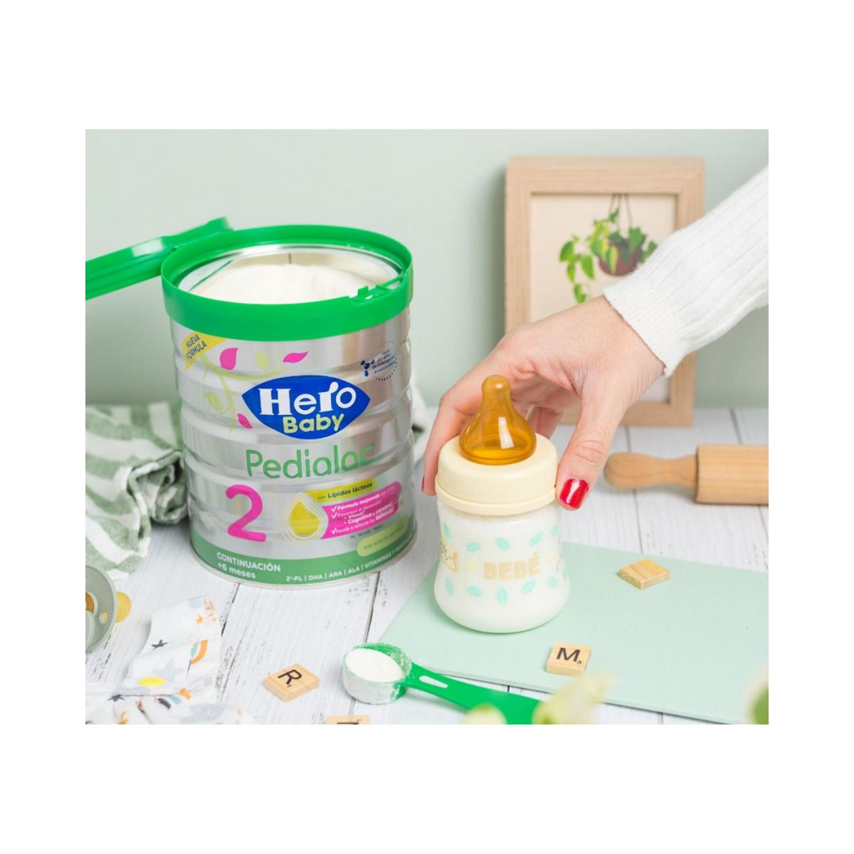 Pack 3 x Pedialac Leche 2 Para Bebés de hasta 12 meses 800gr. Hero Baby