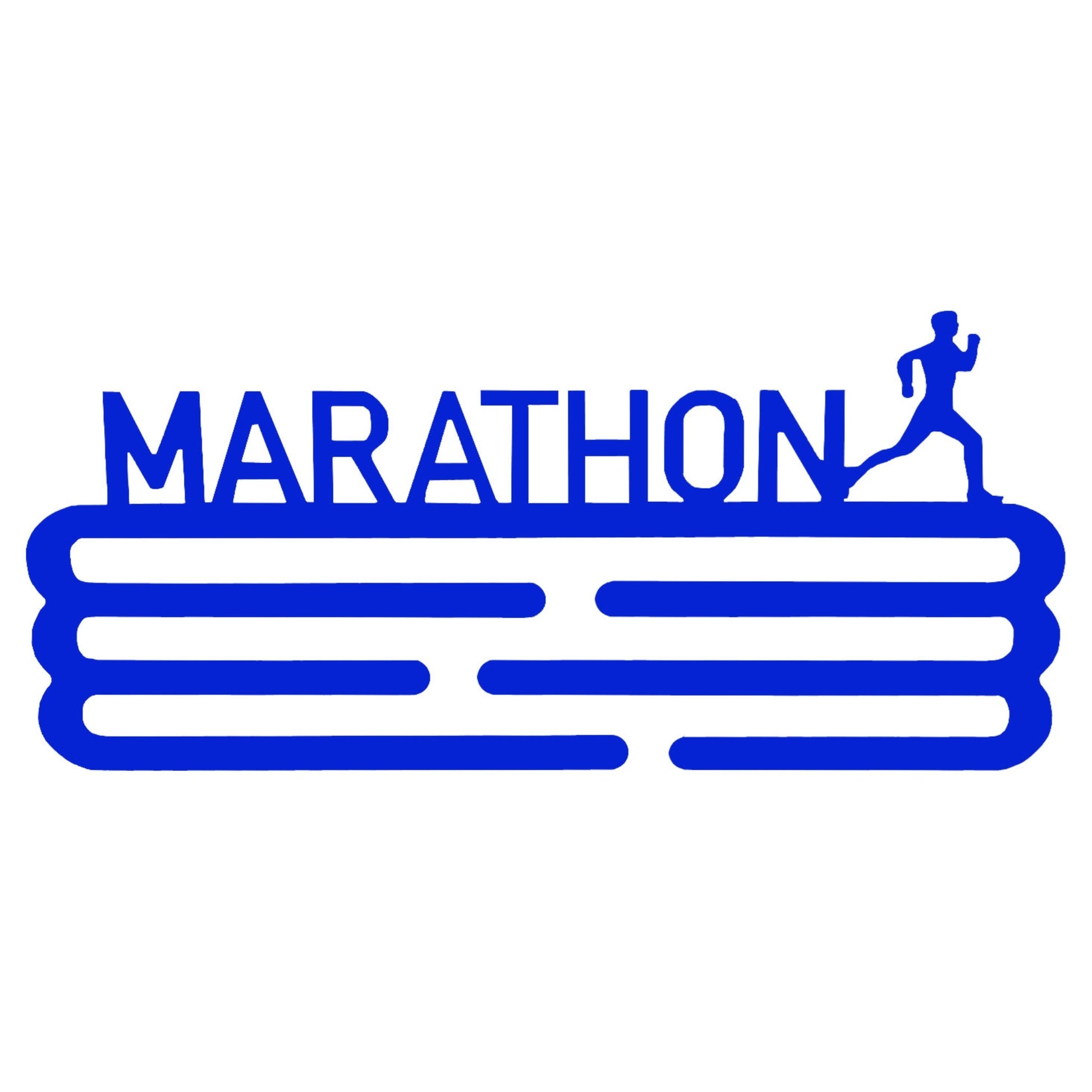 Medallero Maratón Azul Well Home Para 15 Medallas - Regalo Fantástico Para Runners_0