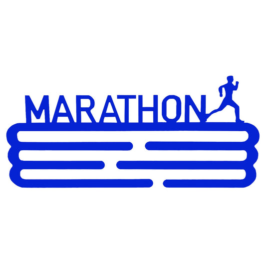 Medallero Maratón Azul Well Home Para 15 Medallas - Regalo Fantástico Para Runners