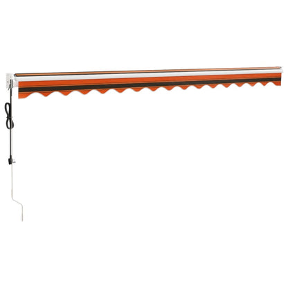 Toldo Retráctil Automático Naranja Y Marrón 4,5x3 M_3