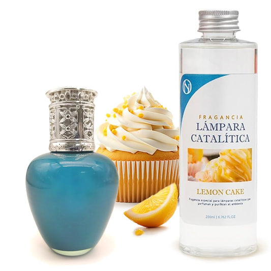Lámpara Catalítica Aqua Marina + Fragancia Aroma Lemon Cake 500ml - Elimina Olores, Perfuma Y Mejora La Calidad Del Aire_0