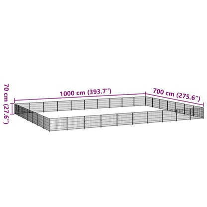 Perrera Acero 70 M² Negra_5