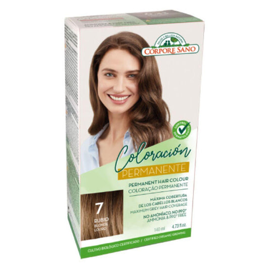 Tinte permanente nº7 rubio Corpore Sano 140 ml