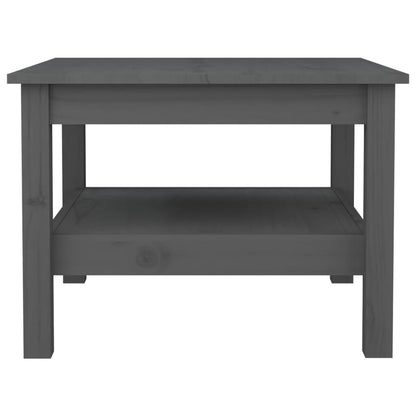 Mesa De Centro De Madera Maciza De Pino Gris 55x55x40 Cm_1