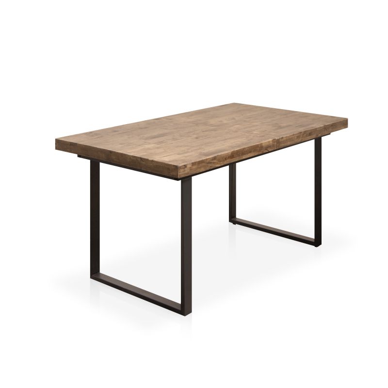 Mesa De Comedor Extensible Natural Madera, Roble, 180 X 76 X 80_1