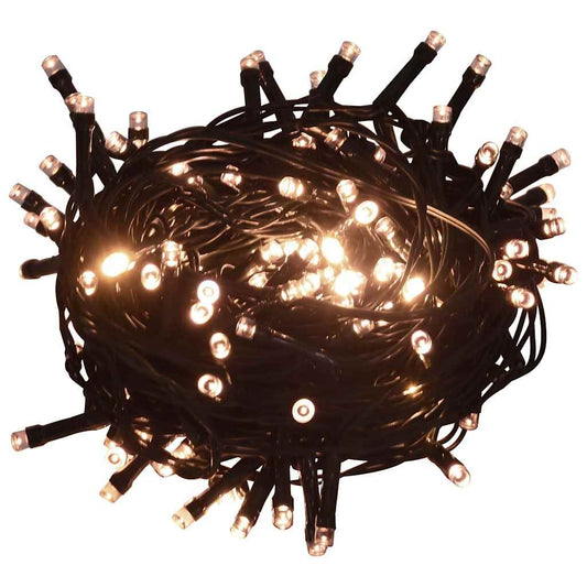 Vidaxl Tira De Luces Con 150 Led Blanco Cálido Pvc 15 M_0
